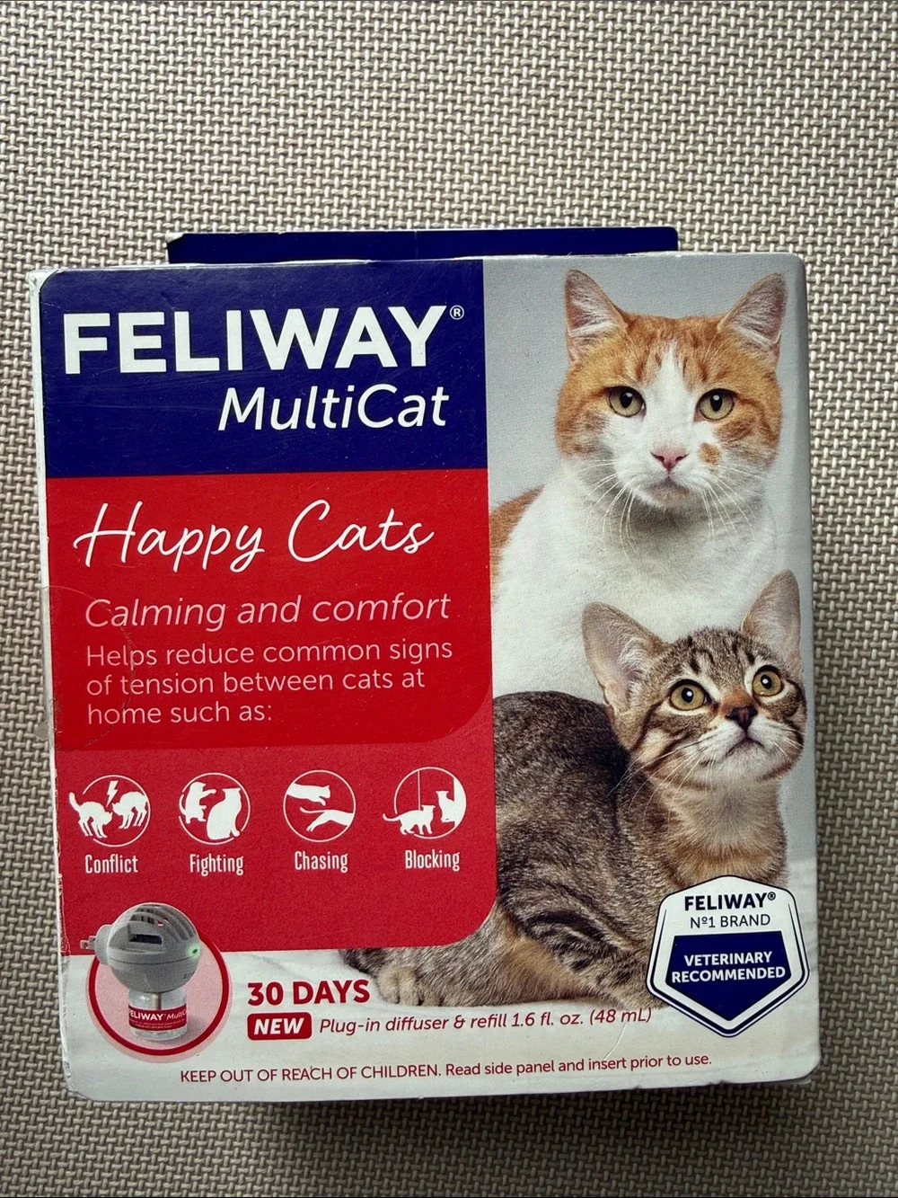 FELIWAY MultiCat Happy Cats Plug-In Diffuser – New & Sealed🔥✅🚚Ready to shipment